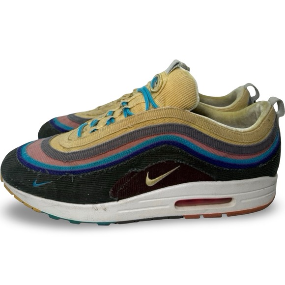 Nike Air Max 1/97 Sean Wotherspoon 2018 Corduroy AJ4219-400 Sz 15 Rare Authentic - Picture 10 of 12